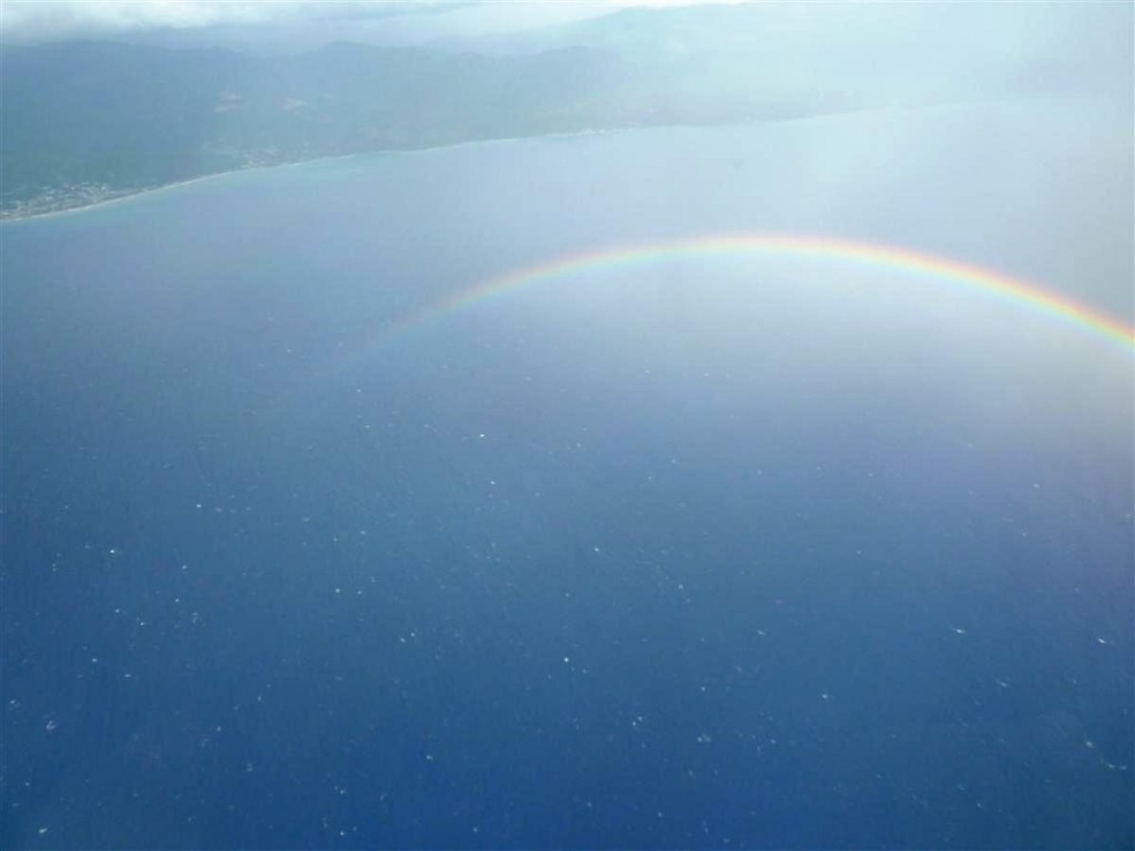 Rainbow over the sea Rainbow over the sea